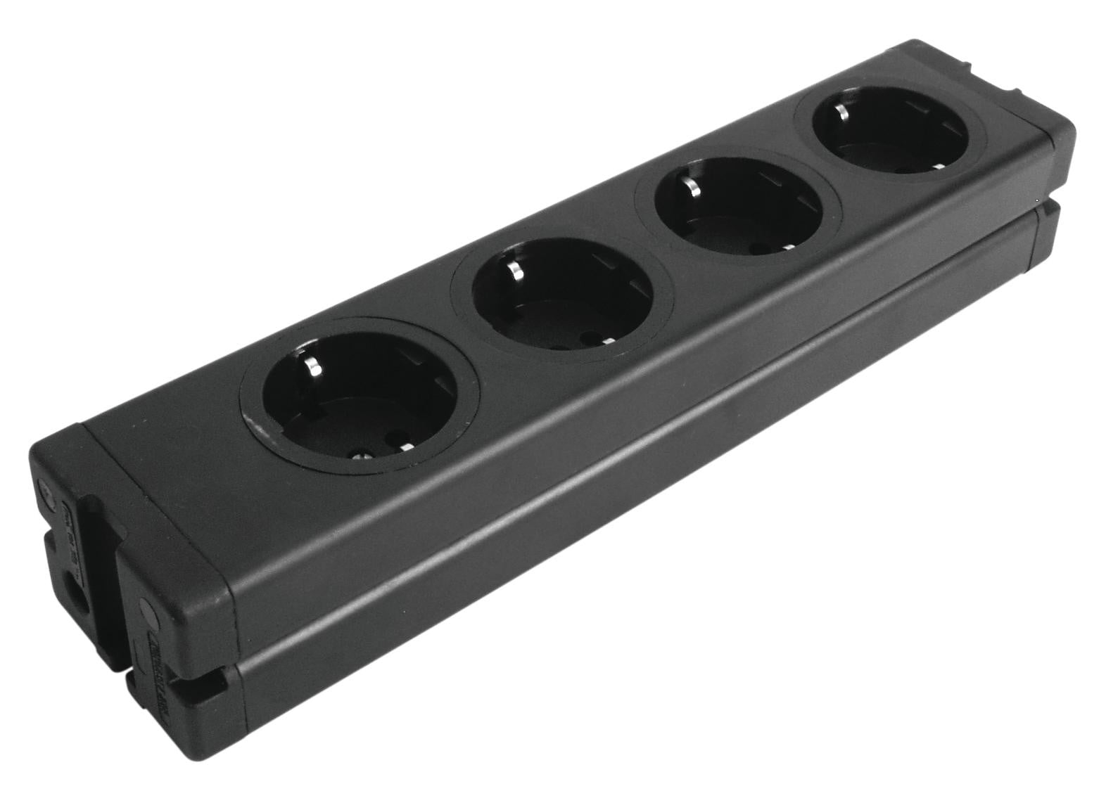 EUROLITE Aluminium verlengsnoer met 4 stopcontacten