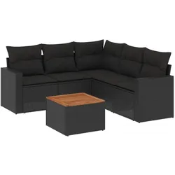 vidaXL, Gartenlounge, Stevie (2x Mittelteil + Eckteil +Tisch)
