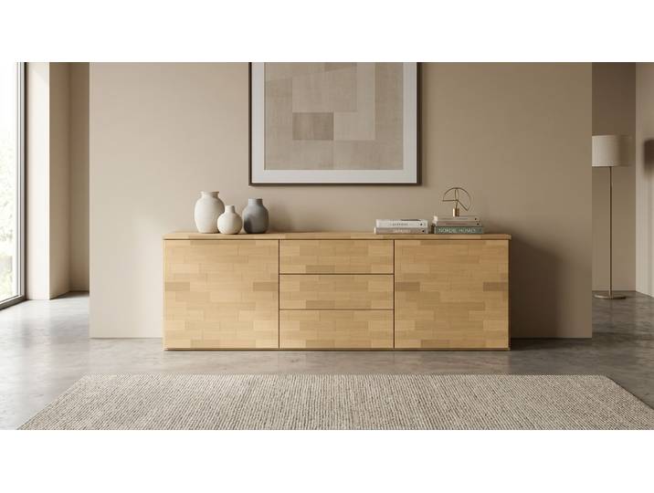 Elegantes Sideboard Buche Natur geölt