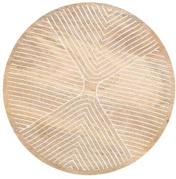 Saro Lifestyle Rustic Charm Wooden Charger Plate (Set of 4)