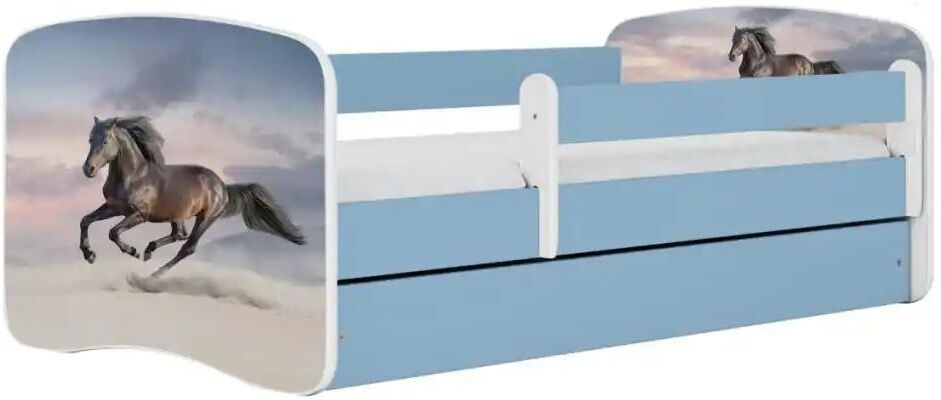 Höffner Bett  Pferd ¦ blau ¦ Maße (cm): B: 90 H: 61