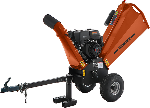 Wortex Drake D420/120L-E - Broyeur de branches thermqiues  - Moteur Loncin G420F avec démarrage électrique