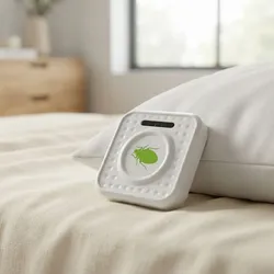 Mobiler Ultraschall Milbenvertreiber: Schädling-Schutz gegen Bettwanzen & Milben – Für Schlafzimmer, Hotel & Reise, batteriebetrieben