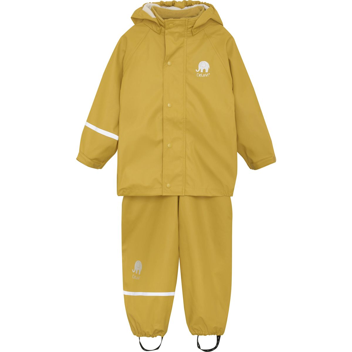 Celavi Basic Rainwear set -solid PU mineral yellow (372) 70 1145-372-70