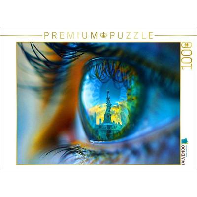 CALVENDO Puzzle Freiheitsstatue | 1000 Teile Lege-Größe 64x48cm Foto-Puzzle für glückliche Stunden