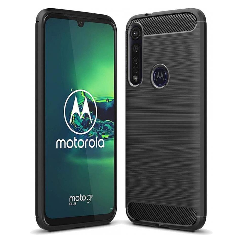 Screenguard Motorola Moto G8 Plus Hülle Carbon Brushed Soft TPU (Motorola Moto G8 Plus) (00025786)