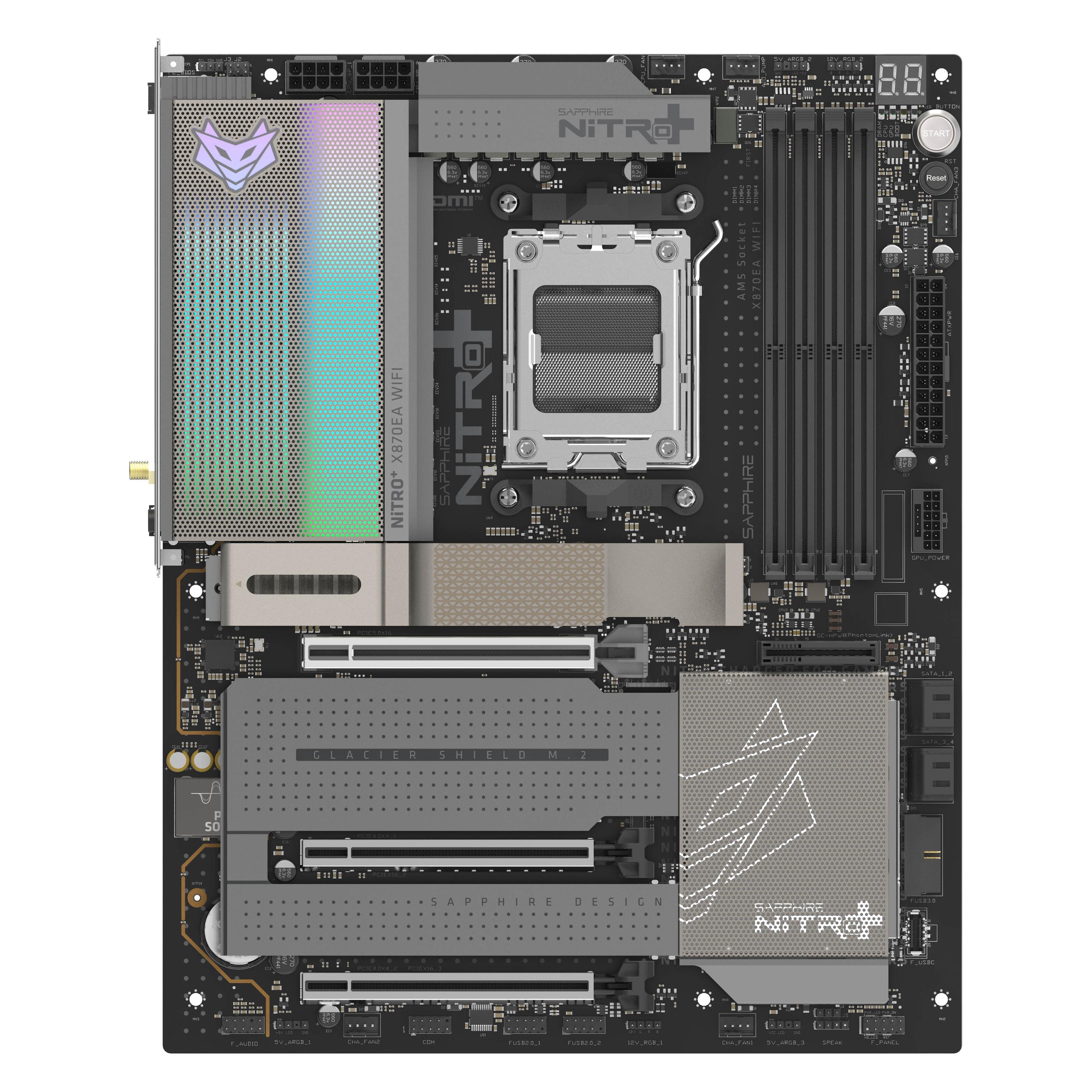 Sapphire NITRO+ X870EA WIFI7 1xHDMI 2.0 (AM5, AMD X870, AMD X870E, ATX) (52122-01-40G)
