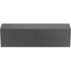 Ideal Standard Waschtischunterschrank Conca, 4 Auszüge, Anthrazit