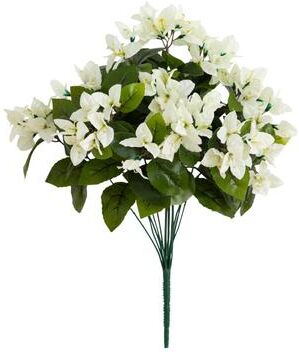 Nearly Natural 19-in UV Resistant Artificial Bougainvillea Bush - Set of 4