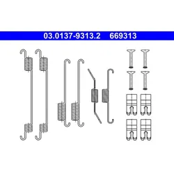Zubehörsatz Bremsbacken ATE 03.0137-9313.2 für Ford Focus III Turnier