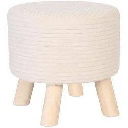 Relaxdays, Hocker, Cord-Hocker (30 x 30 cm)