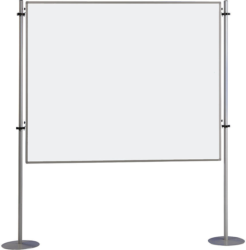 Info-Wand, einteilig - Stahlblech, beschichtet, BxH 1500 x 1200 mm eurokraft basic