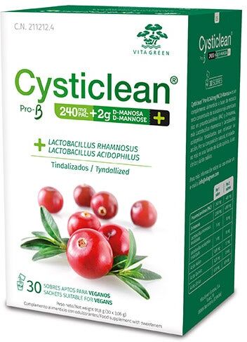 CYSTICLEAN Sobres Pro-B Y D-Manosa Con PAC Y Arándano Rojo