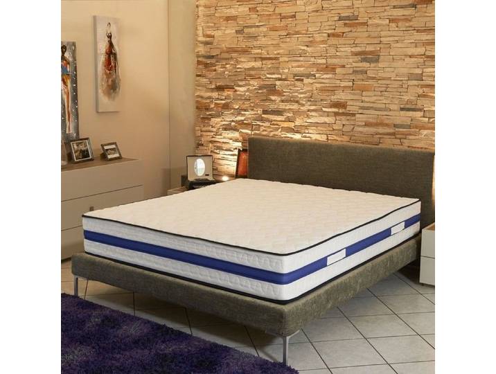 Matelas 140x200 cm Mousse Poli Lattex épaisseur 29 cm - Soutien Ferme H3 H4 protège-matelas 140x200 cm + Oreiller Mémoire