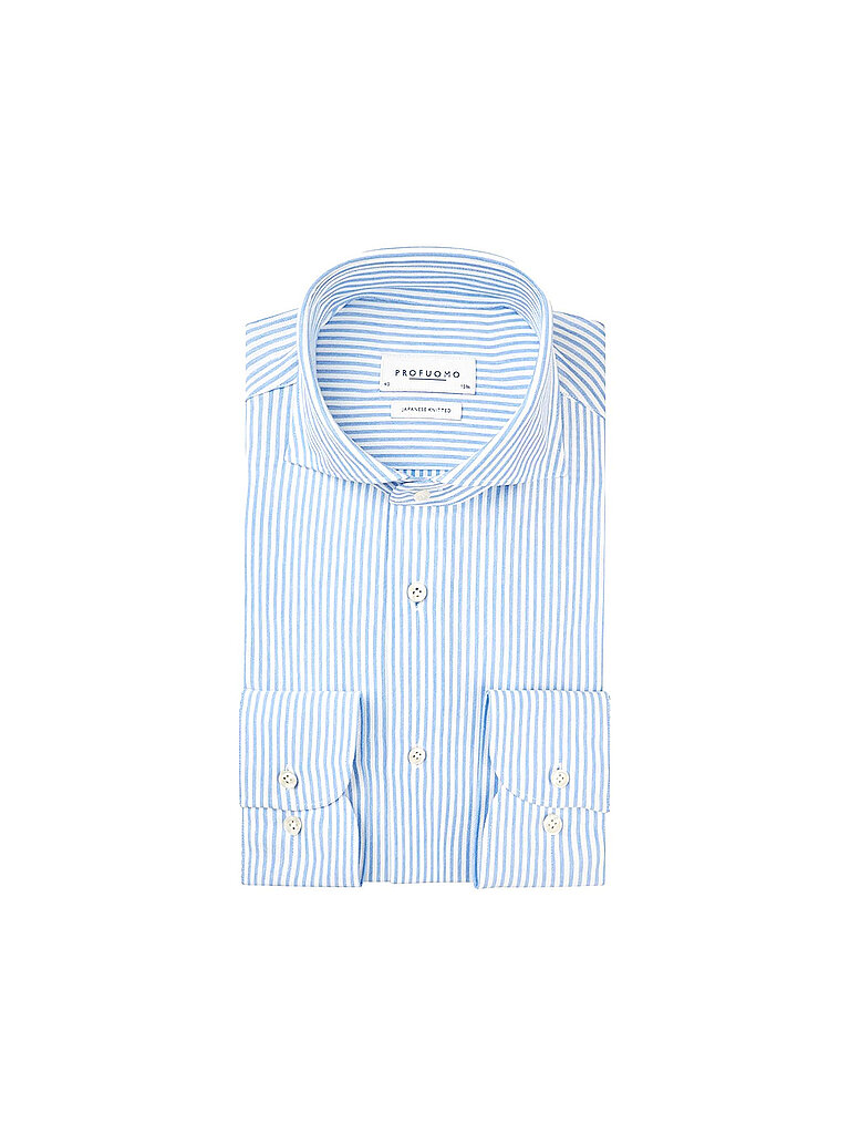 PROFUOMO Hemd Japanese Knit weiss   45 45