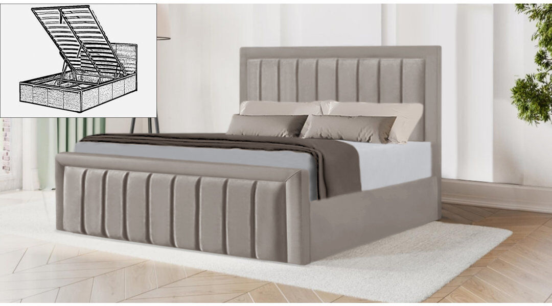 Brayden Studio Belmiro Storage Bed Silver Single (3')