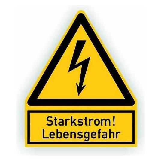 Cimco Warnschild Starkstrom Lebensgefahr, 182730 (182730)