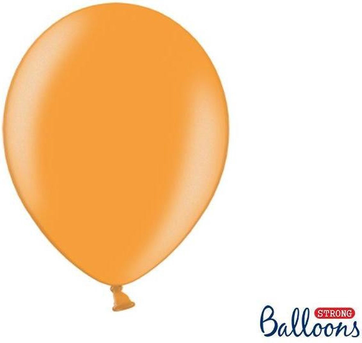 100 oranje metallic ballonnen van 30 cm