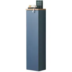 SCHÖNER WOHNEN Kollektion Bad-Hochschrank  Stockholm , blau , Maße (cm): B: 20 H: 81,6 T: 15.0