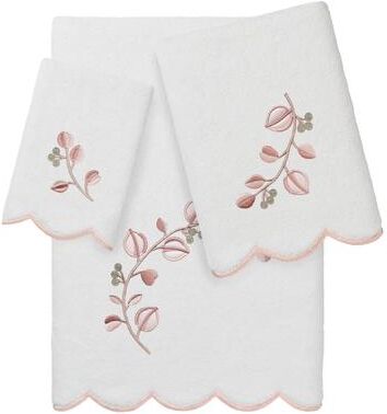 Authentic Hotel and Spa 100% Turkish Cotton WILD BRANCH Scallop Embellished Towel Collection