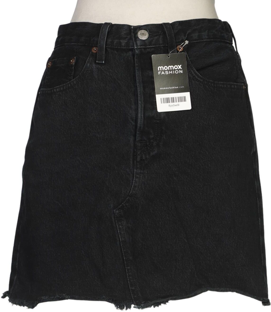 Levis Damen Rock, Schwarz, Gr. W26, Baumwolle - Second Hand