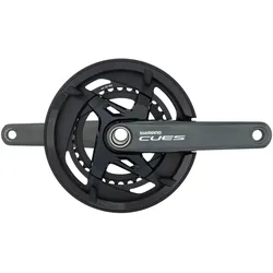 Shimano Kettenradgarnitur CUES FC-U8000-2 170 mm schwarz mit Kettenschutzring