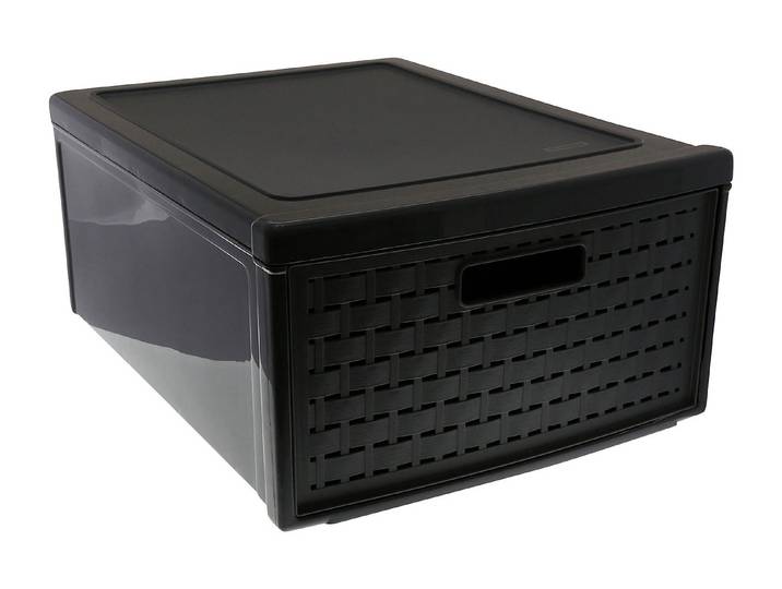 Oecoplan Schubladenbox Country Anthrazit 20 × 34 × 45 cm