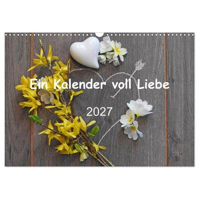 Ein Kalender voll Liebe (Wandkalender 2027 DIN A3 quer), CALVENDO Monatskalender