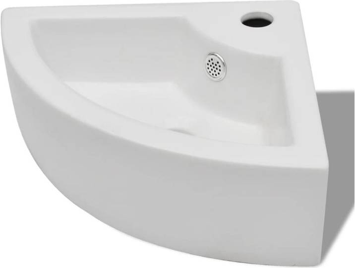 VIDAXL WASHBAIN mit Landung 45x32x12\,5 cm Weiß