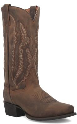 Dan Post Boots Renegade Square Toe - Mens 8 Brown Boot D
