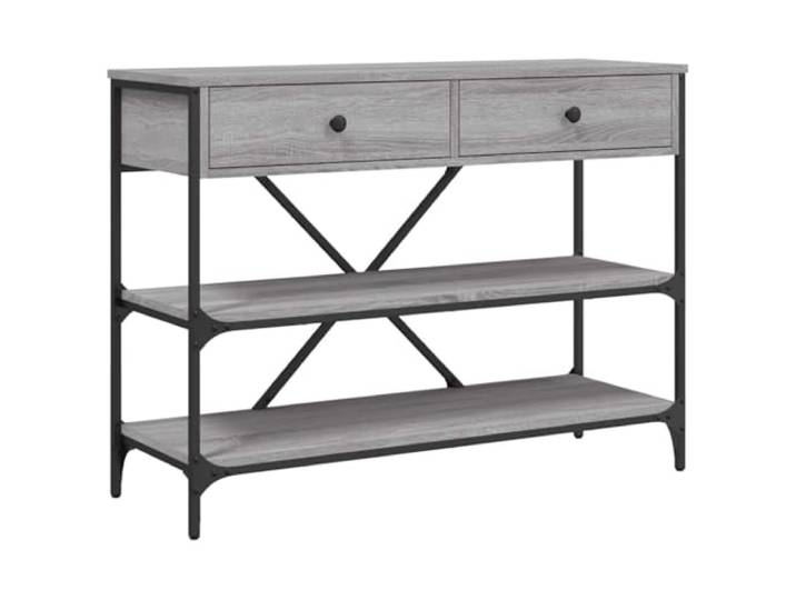 Kaorsrow Konsolentisch mit 2 Schubladen Flurtisch 100x34,5x75cm Vielseitige Ablagefläche für Wohnzimmer und Eingangsbereich mit praktischen Fächern für Bücher und Dekoration.