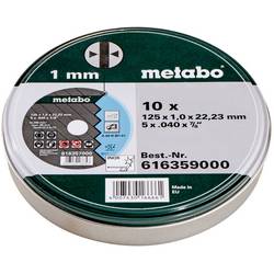 Metabo 616359000 Trennscheibe gerade 125 mm 10 St. Stahl, Edelstahl
