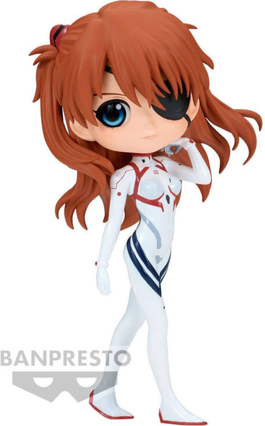Banpresto Q posket Evangelion 3.0 Asuka Shikinami Langley figuur, Plugsuit stijl, versie A, 14 cm