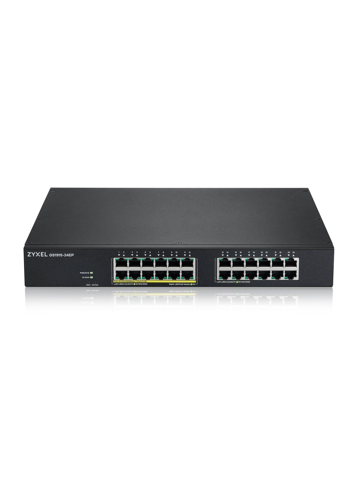 ZyXEL GS1915-24EP 24-port GbE Smart Managed Switch (12-Port GbE POE 130W)