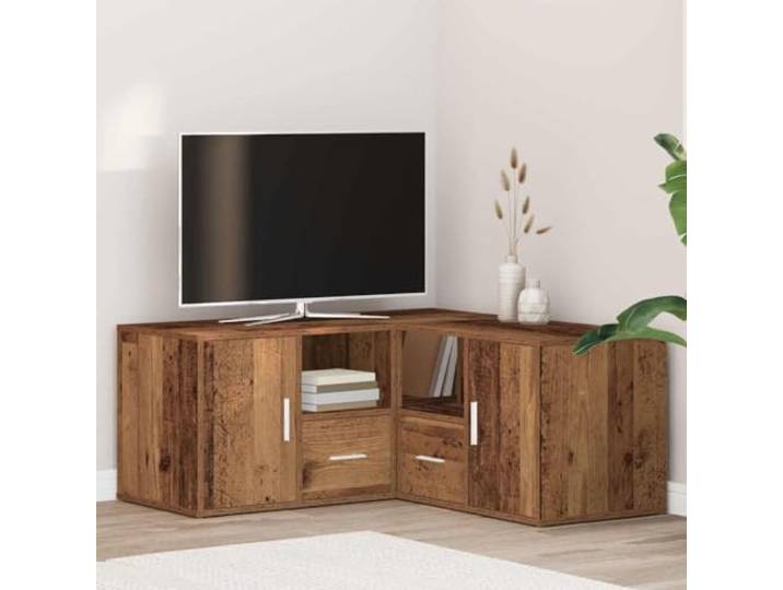 smnyxs Eckschrank, Altholz, 160 x 40 x 45 cm, Holz L-förmiger Eckschrank, Fächer und Schubladen, robuste Oberseite, einfache Reinigung mit feuchtem Tuch