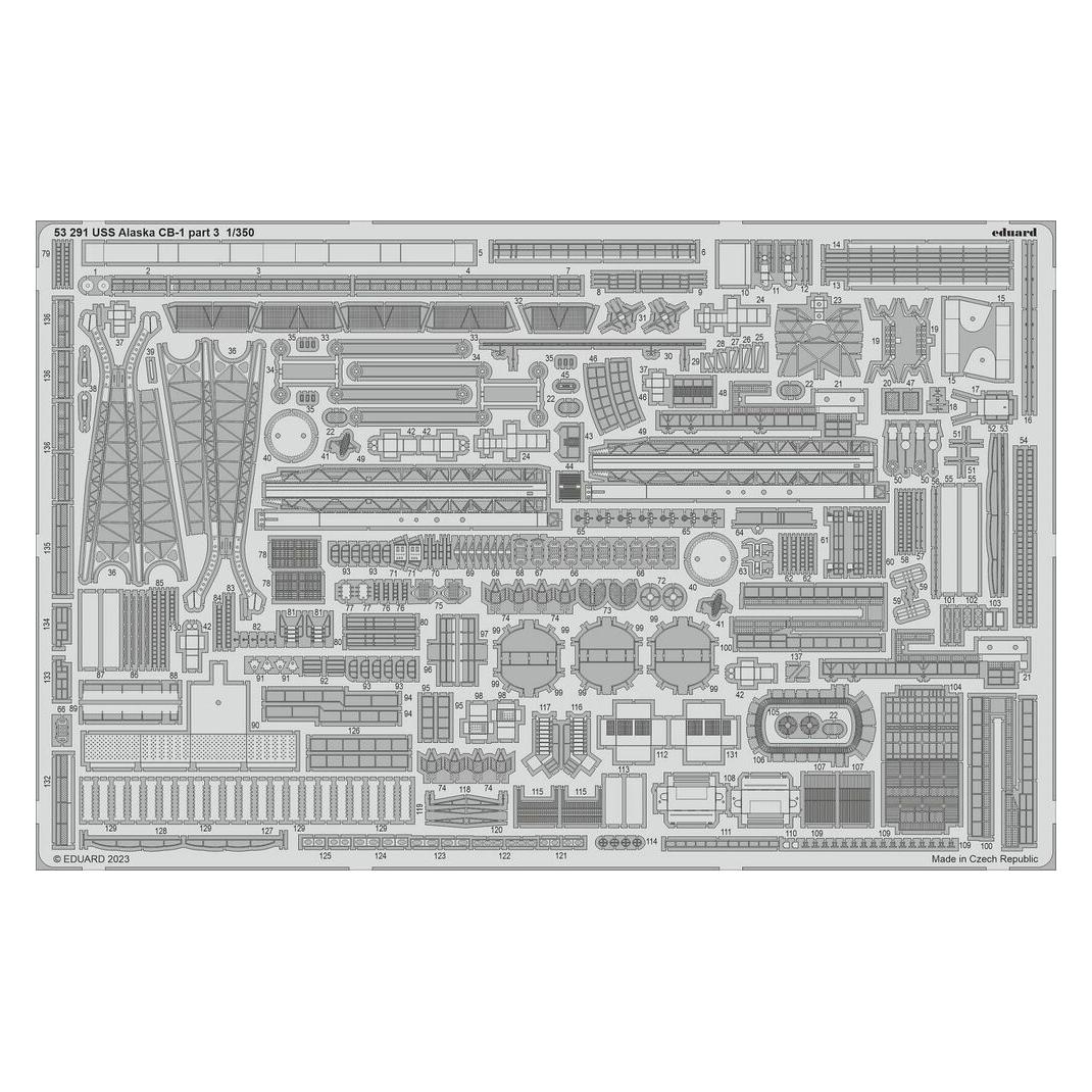 Eduard USS Alaska CB-1 part 3 1/350 HOBBY BOSS (53291)