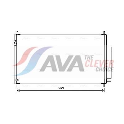 AVA CLEVER CHOICE Kondensator, Klimaanlage hd5290d für HONDA