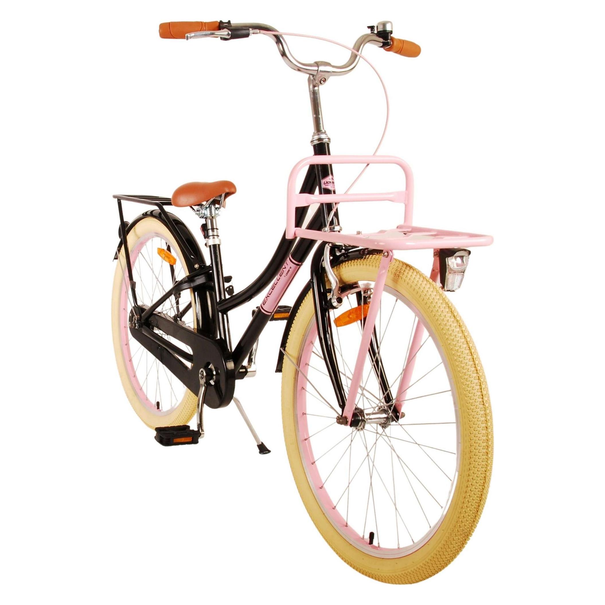 Volare Excellent Kinderfiets - Meisjes - 24 inch - Zwart (24") (24130)