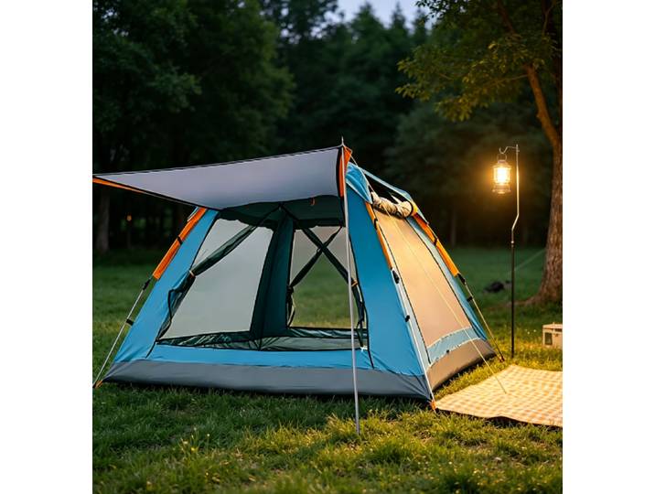 Tente de camping portable Goture pour 2 à 6 personnes, tente automatique pliable, plage, pêche, voyage en famille, parc, protection anti-UV