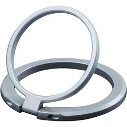 Jaym Anneau Stand Magnetique Rotatif - Compatible Magsafe - , Smartphone Halterung, Silber