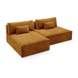 ECKSOFA Georgia Senfgelb