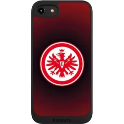 Nivocase Handyhülle für Apple iPhone 8 Hülle NIVOpure Case Schwarz Eintracht Frankfurt Offizielles (Apple iPhone 8), Smartphone Hülle, Schwarz