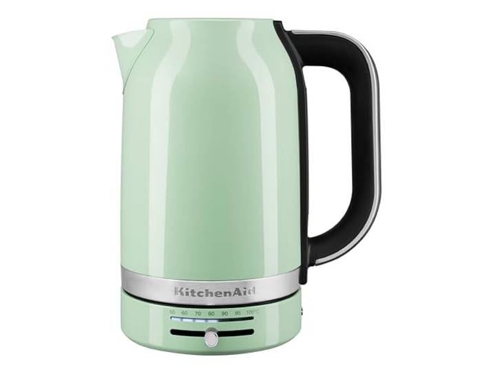 KitchenAid Wasserkocher 1,7L Temperaturwahl Pistazie Grüner Tee, Kräutertee oder Filterkaffee punktgenau erhitzt; Familienkapazität, Kalkfilter und langlebige Konstruktion