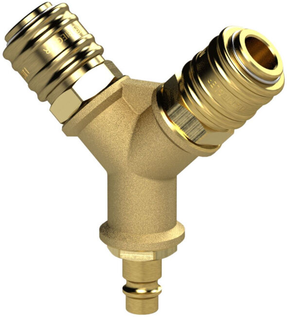 Riegler Collecteur, 2 raccords rapides NW7,2, embout NW7,2-7,8 G3/8 (245.39)
