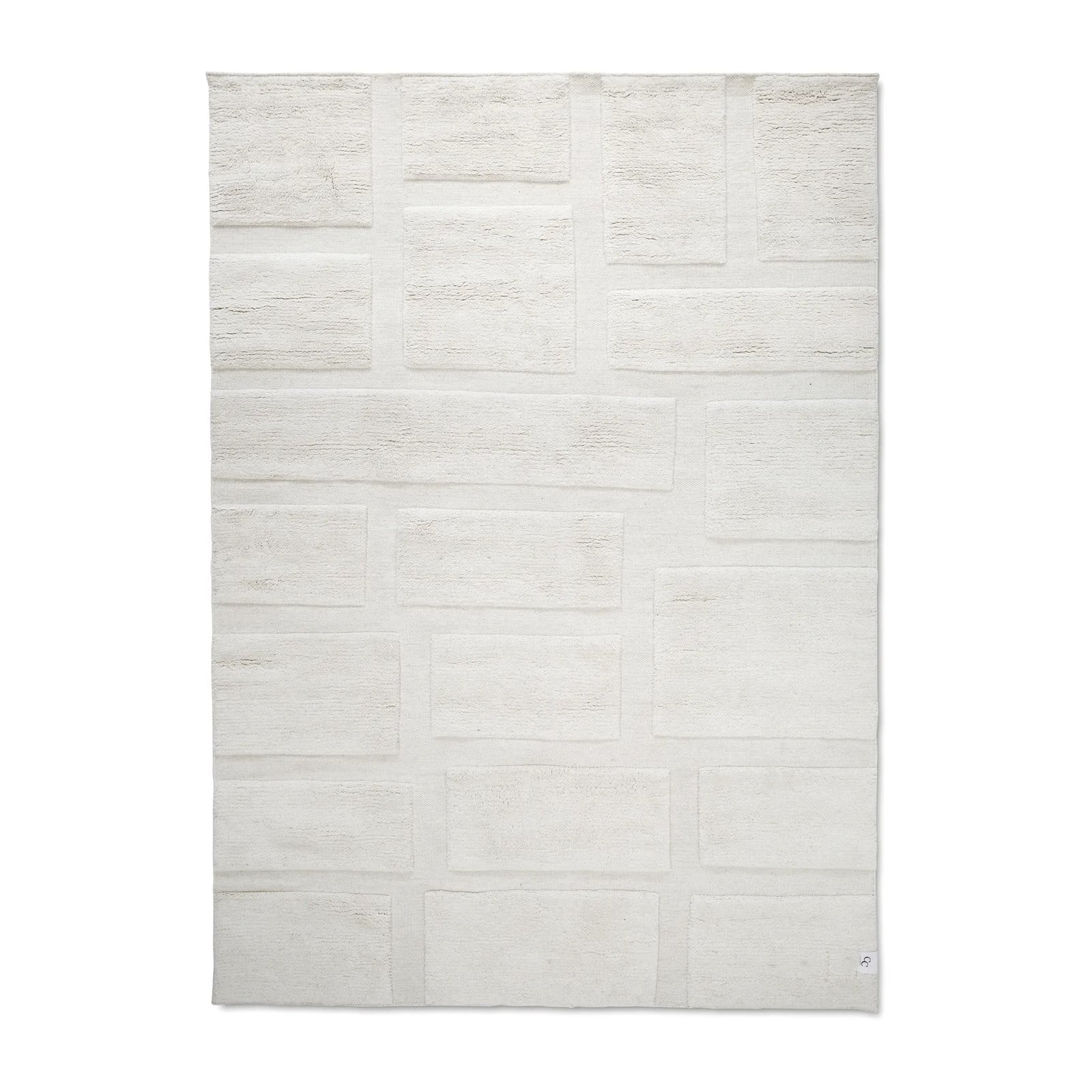 Classic Collection Bricks wollen vloerkleed Ivory B/D: 250 x 350 cm