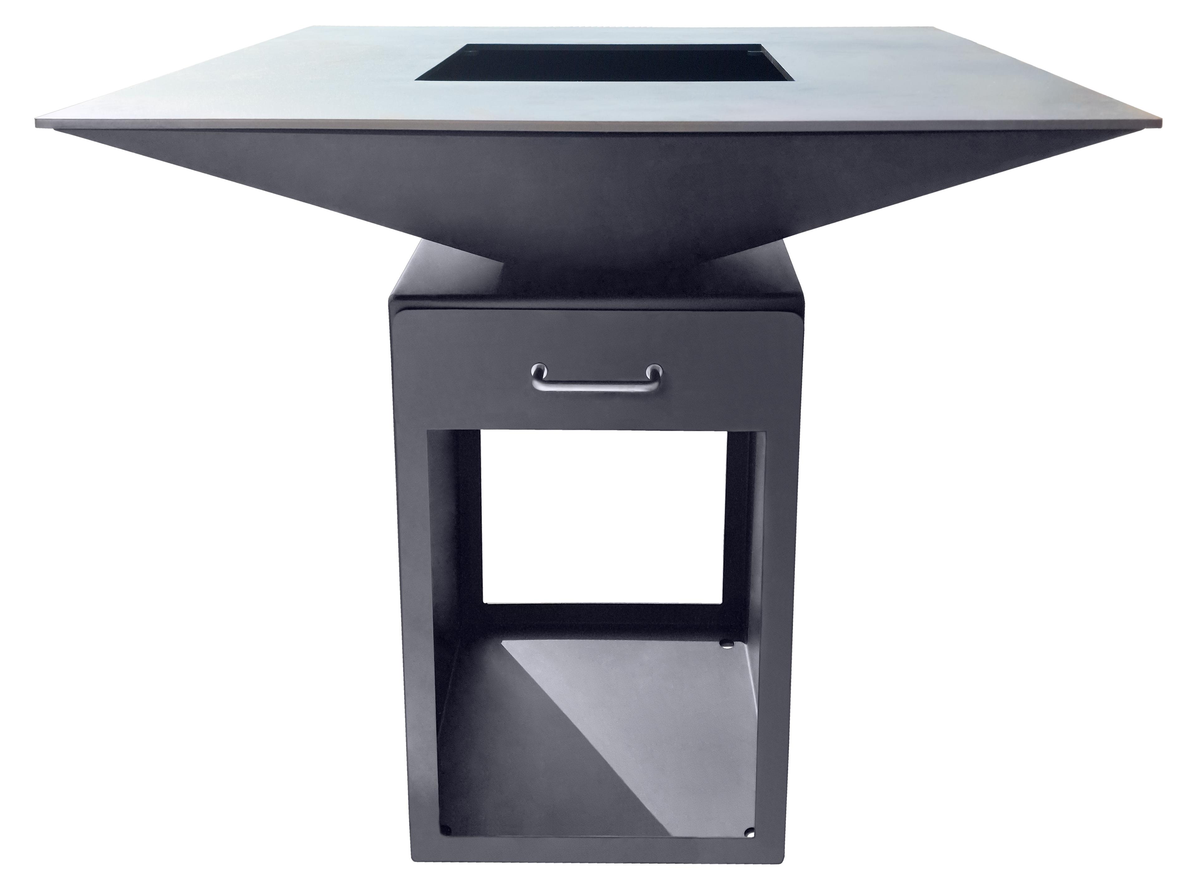 Dreamgarden Grill SQUARE Feuerplattengrill ohne Grillrost Feuerschale schwarz