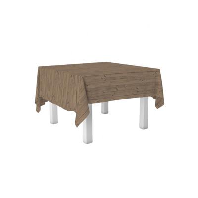 Schachtel mit 300 Tischdecken aus Papierschnitt, 120 x 120, dekoriert mit Öko-Naturholz