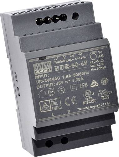 DIN-Schienenmontage Single Output 1-Phase Leistung: 60W