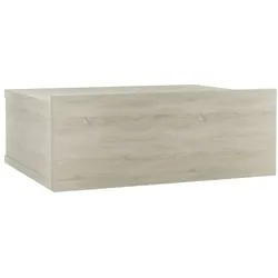 Décoshop26 - Wandmontierter Nachttisch mit Schublade 40 x 30 x 15 cm Eichenholzwerkstoff DEC033924