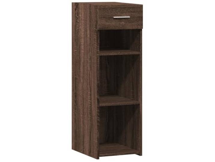 KGFHERENB Sideboard Braun Eichen-Optik 40x42,5x93 cm Beistellschrank Kompakter Flurschrank mit Schublade für Wohnzimmer und Schlafzimmer, pflegeleichte Holzwerkstoff-Oberfläche.